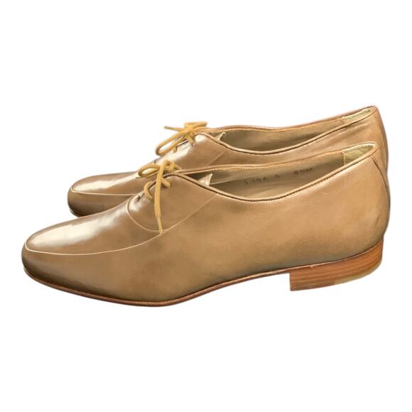 John Weitz New York Men’s Leather Oxford Shoes Tan Lace Up Size 8.5M Spain main image 9
